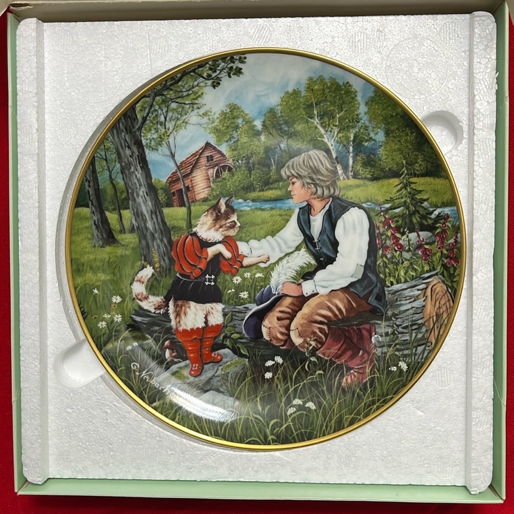 Der gestiefelte Kater Kaiser Puss and Boots 7 1/2 Inch collector plate with COA